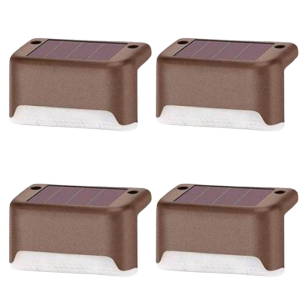 Luci LED solari per gradini (4 pezzi)