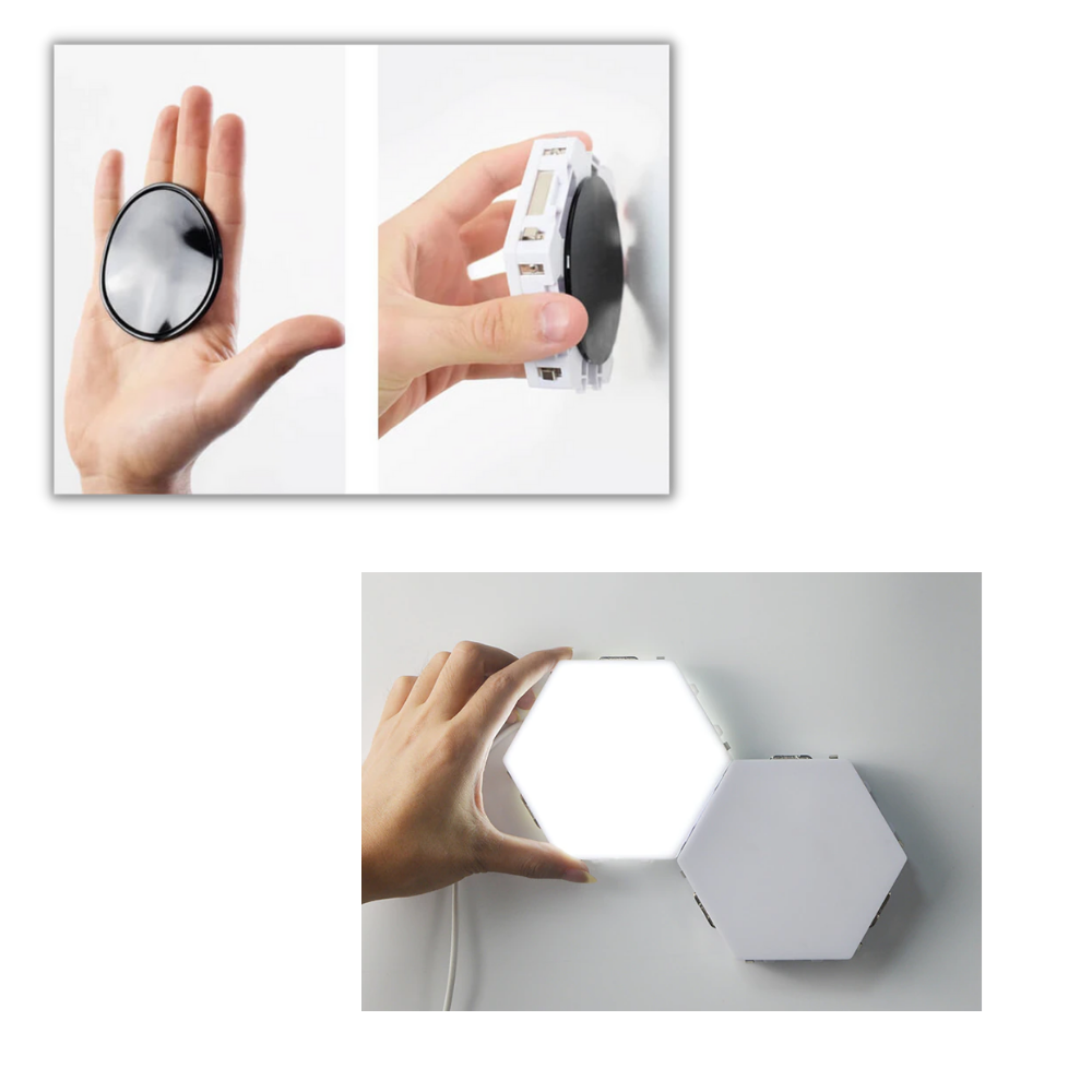 Confezione da 3 luci touch modulari