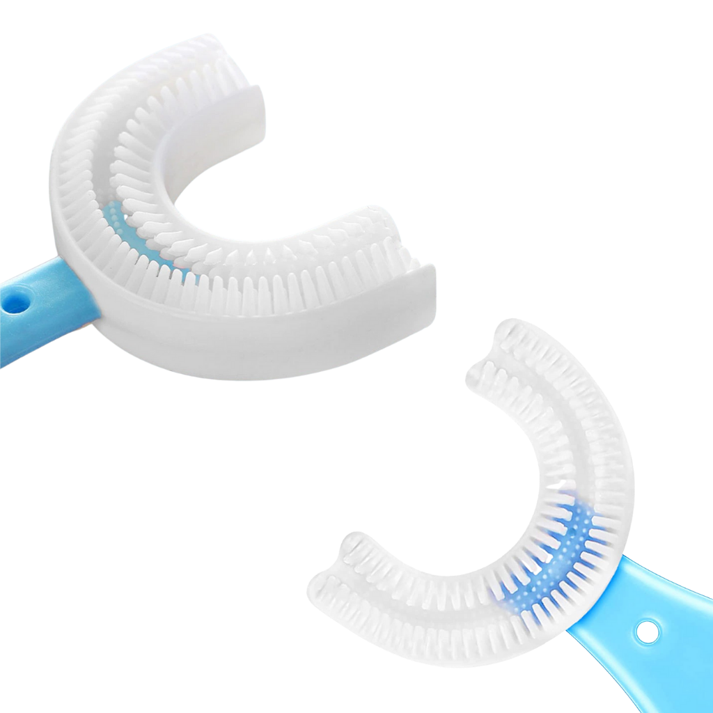 Spazzolino da denti a forma di U per bambini (confezione da 2) - Ozerty