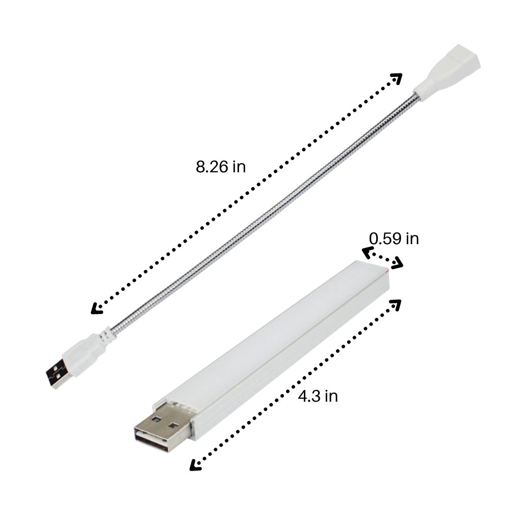 Luce di crescita per piante USB LED con palo flessibile - Ozerty