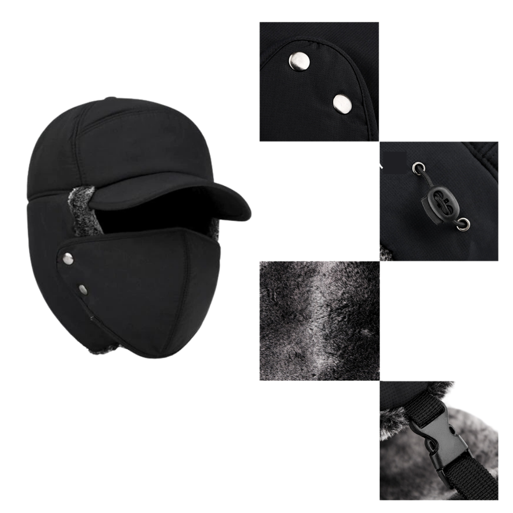 Cappello antivento unisex per la protezione delle orecchie e del viso - Ozerty