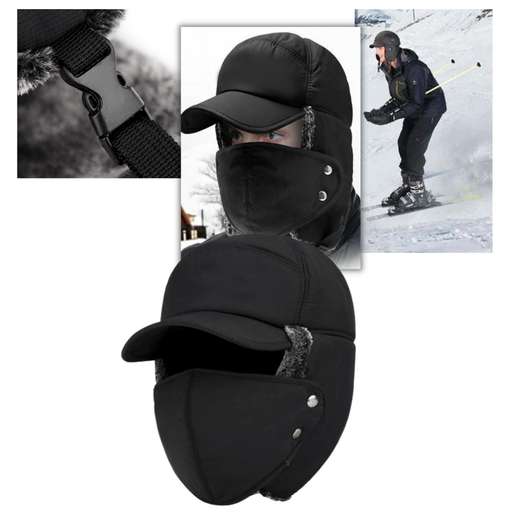 Cappello antivento unisex per la protezione delle orecchie e del viso - Ozerty