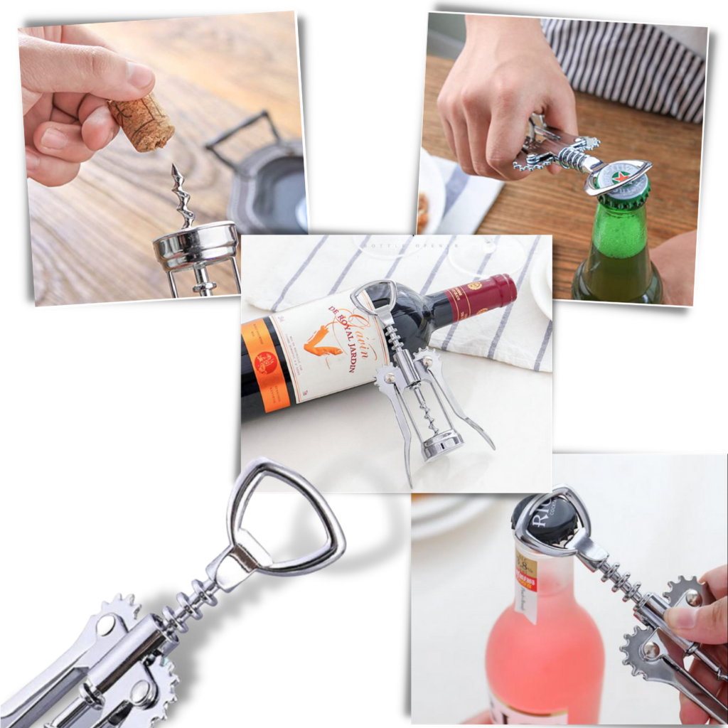 Versatile apribottiglie per il vino - Ozerty