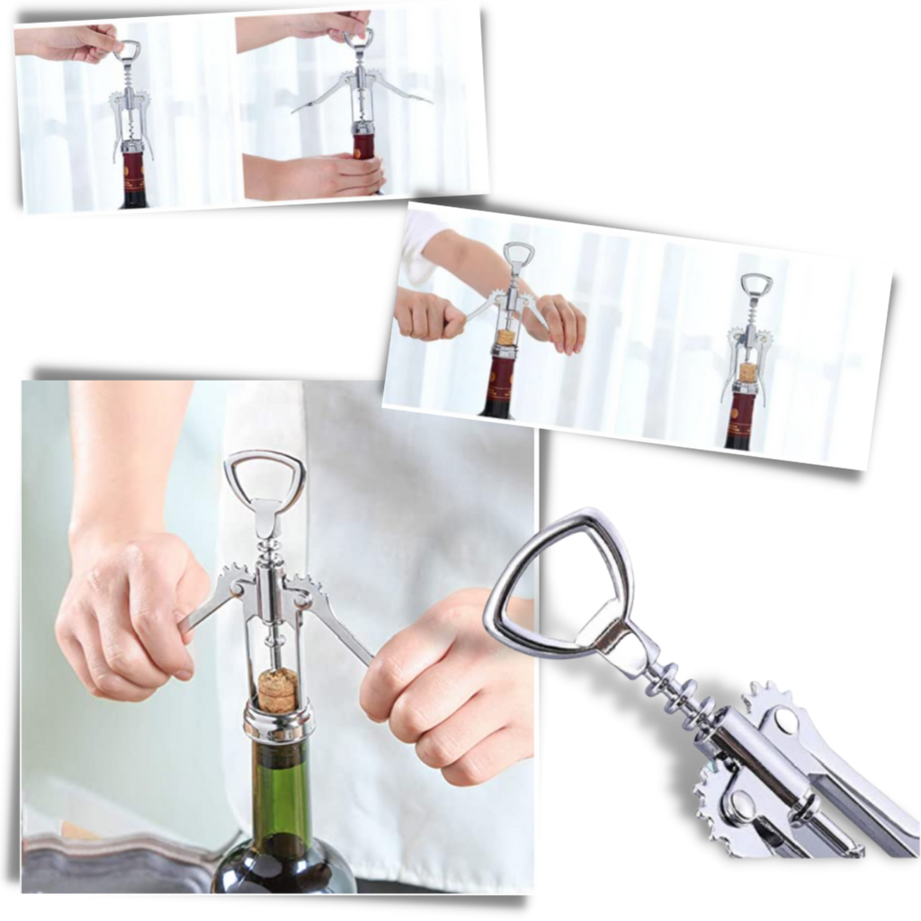 Versatile apribottiglie per il vino - Ozerty