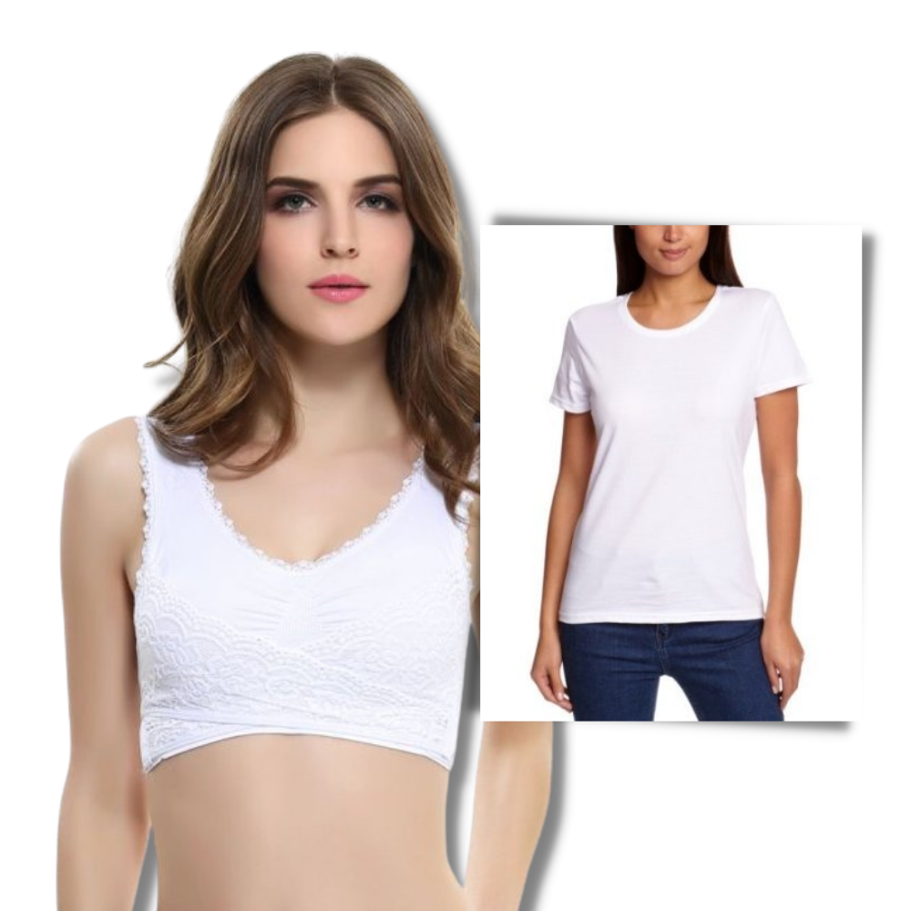 Reggiseno push up senza fili senza cuciture  - Ozerty