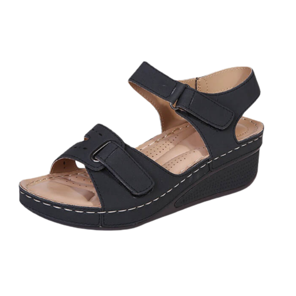 Sandali ortopedici da donna con supporto all'arco plantare -Nero/EU35Nero/EU36Nero/EU37Nero/EU38Nero/EU39Nero/EU40Nero/EU41Nero/EU42Nero/EU43 - Ozerty
