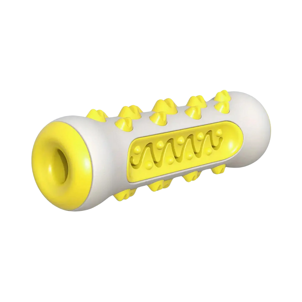 Giocattolo da masticare per la cura dei denti per cani -Giallo - Ozerty