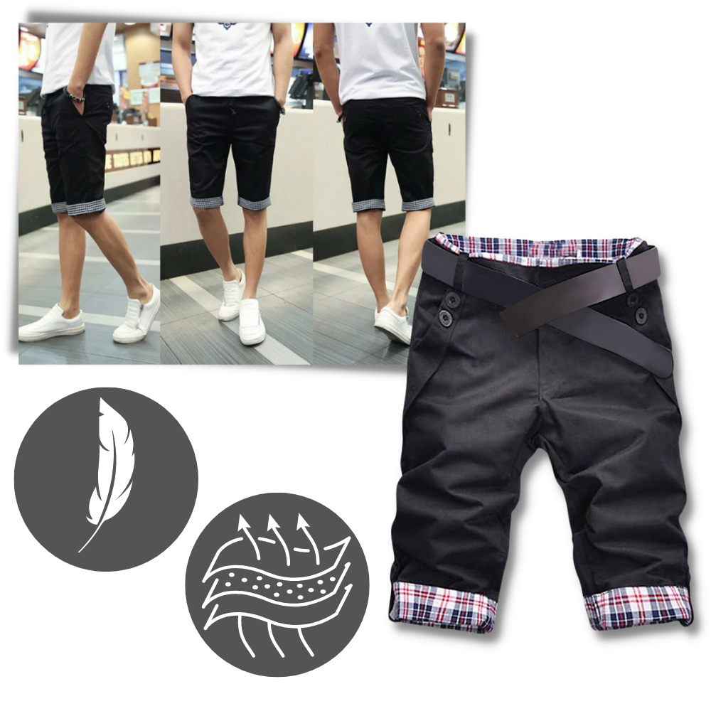 Pantaloncini Cargo eleganti da uomo - Ozerty