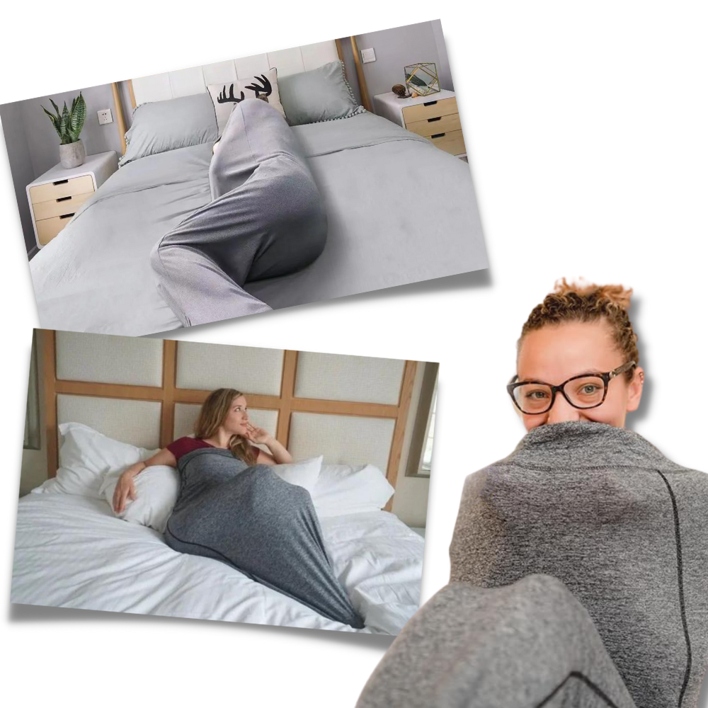 Coperta indossabile per dormire con cappuccio - Ozerty
