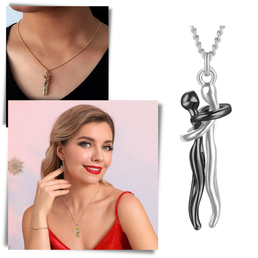 Collana per coppia Abbraccio d'Amore - Ozerty