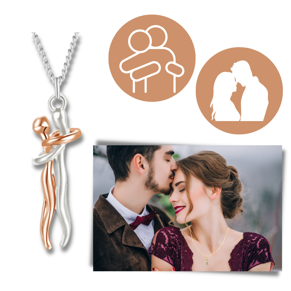 Collana per coppia Abbraccio d'Amore - Ozerty