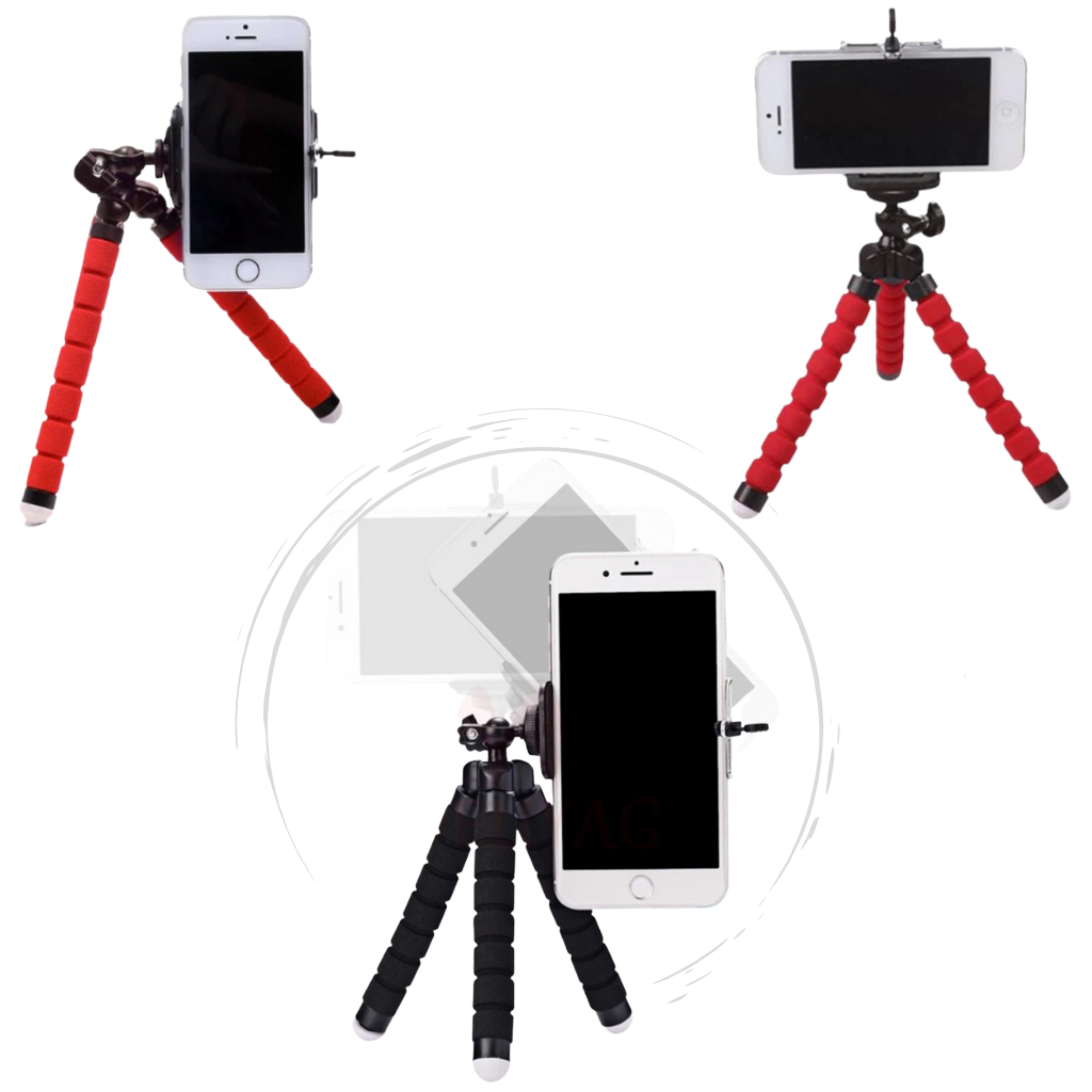 Mini set di treppiedi flessibili per telefono - Ozerty