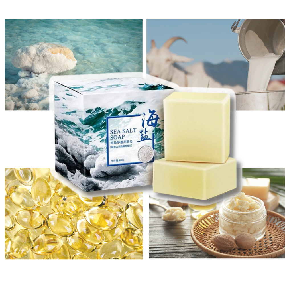 Sapone antiacne naturale al sale marino - Ozerty