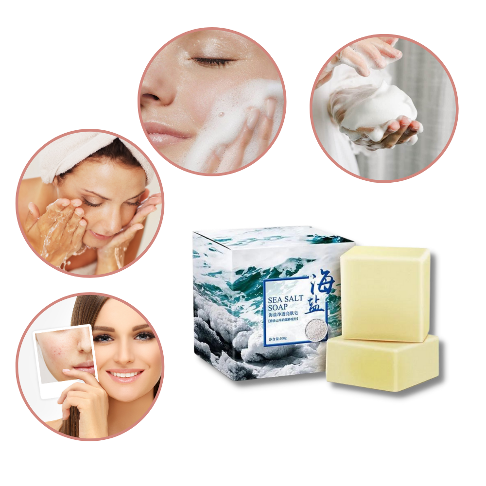 Sapone antiacne naturale al sale marino - Ozerty