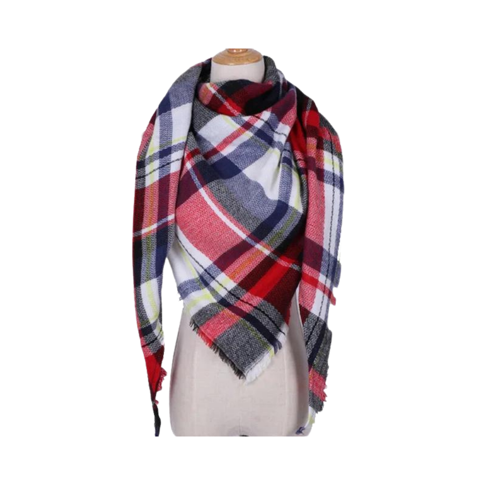 Sciarpa in cashmere a quadri effetto mohair -Zagabria - Ozerty