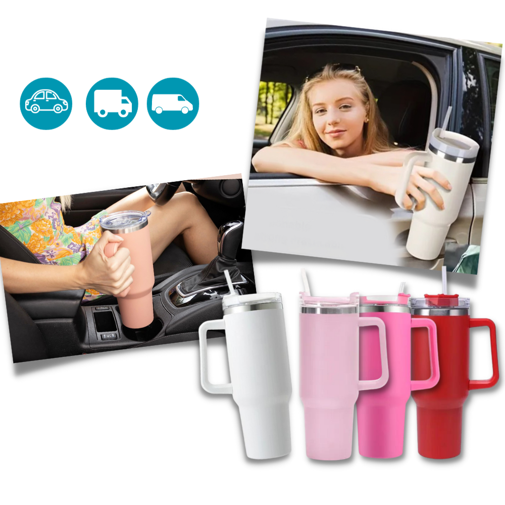 Tazza per auto di grande capacità con manico - Ozerty