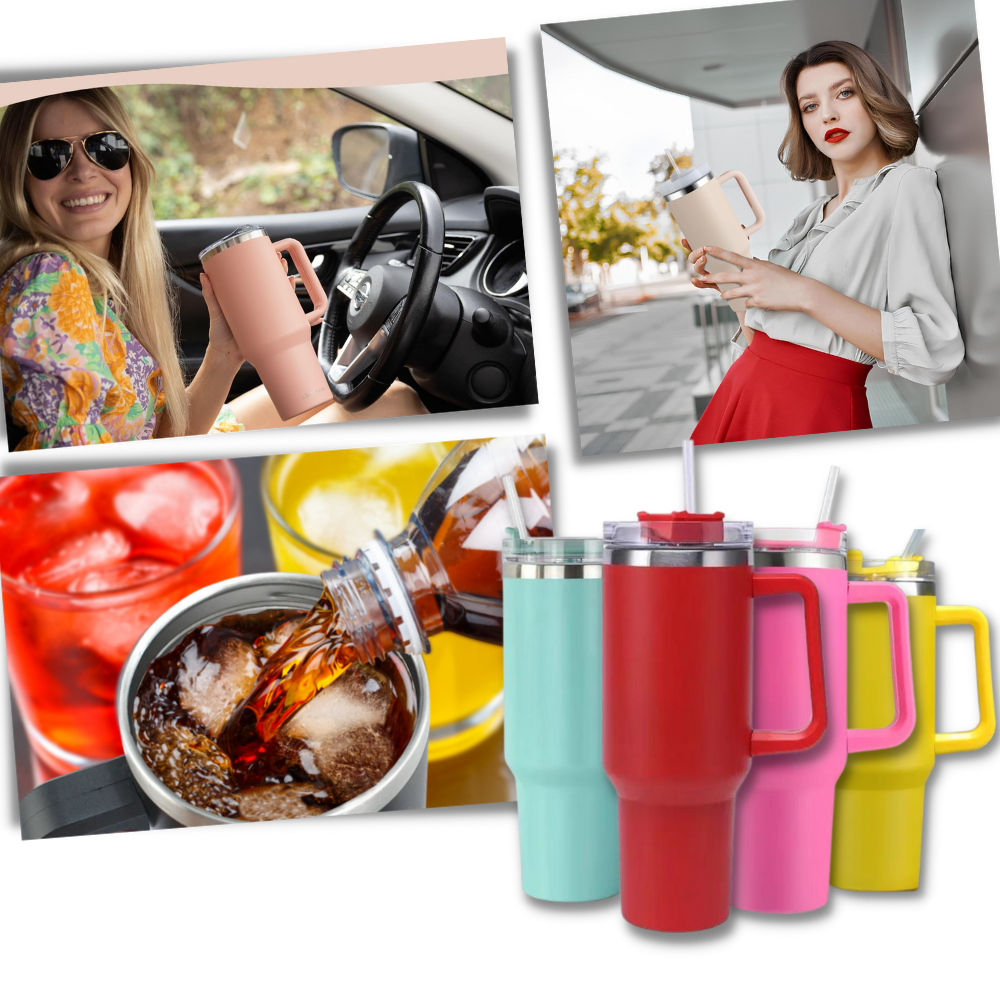 Tazza per auto di grande capacità con manico - Ozerty