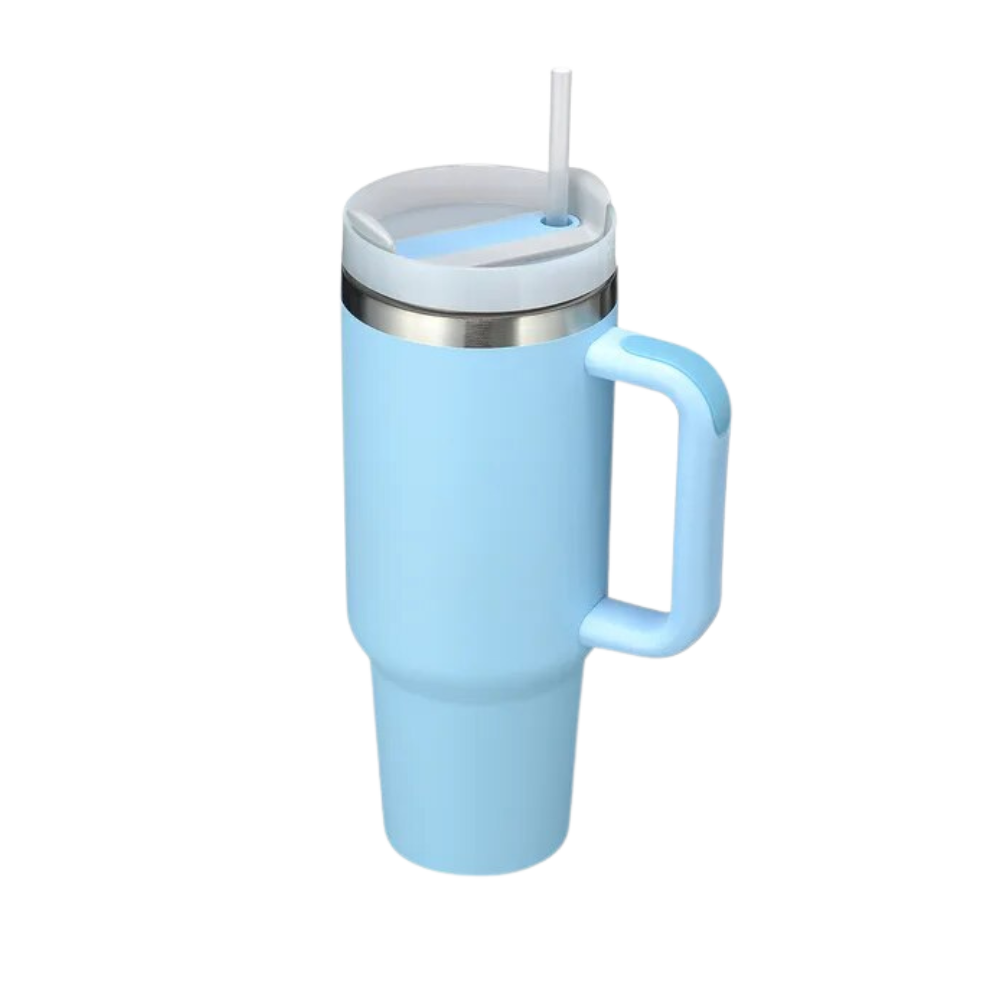Tazza per auto di grande capacità con manico -Azzurro - Ozerty