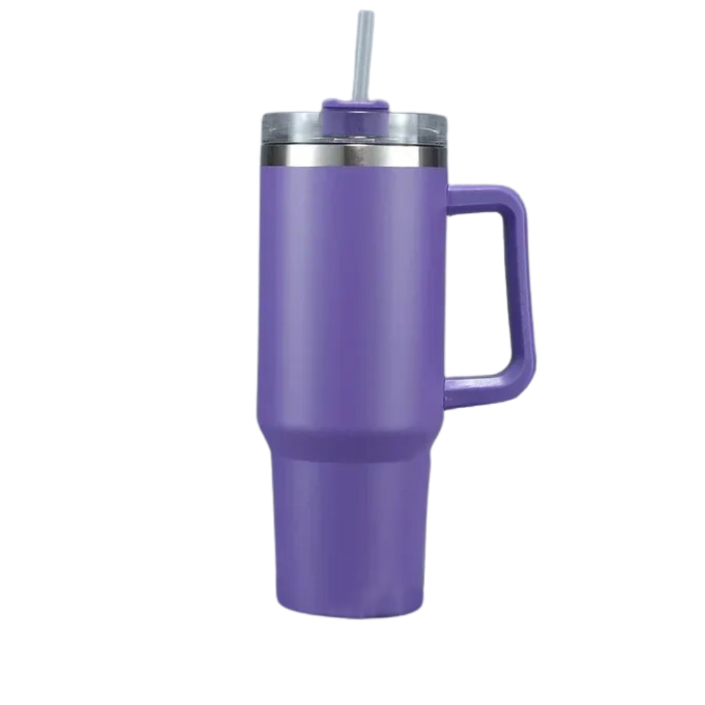 Tazza per auto di grande capacità con manico -Viola - Ozerty